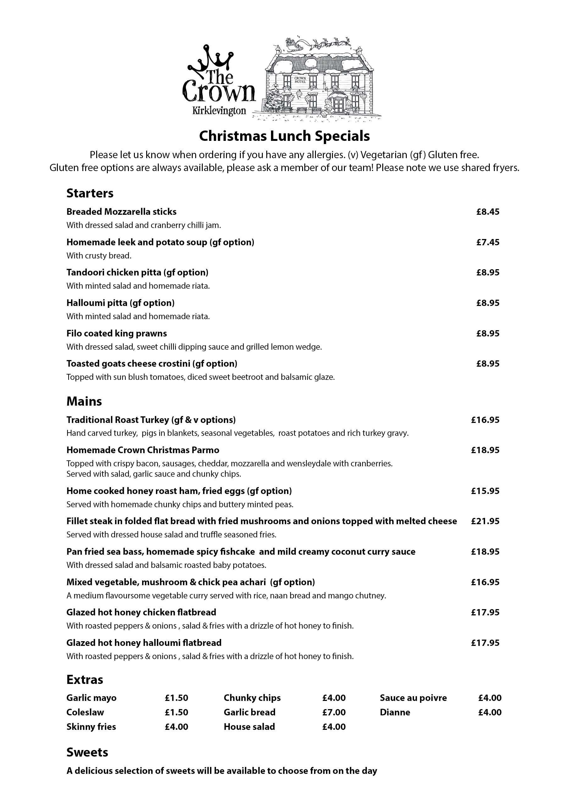 Lunch Christmas Menu